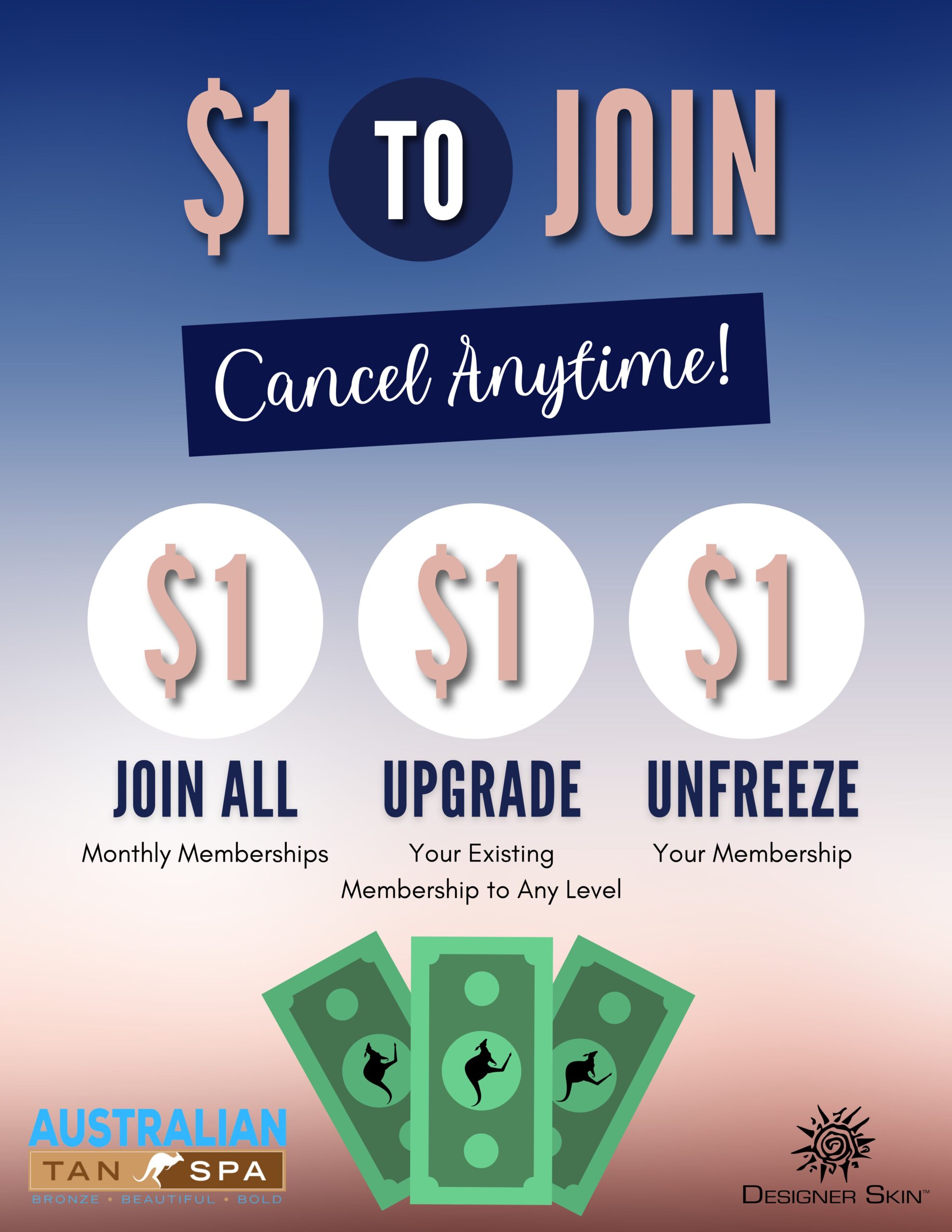 May 19th -- $1 to Join 3 week spa pass